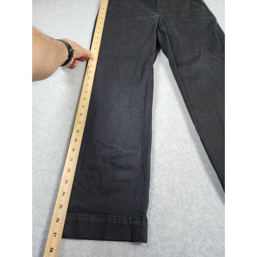 Everlane Women's Black Cropped Straight Regular Denim Jean Size‎ 6 High Waisted - Picture 5 of 11